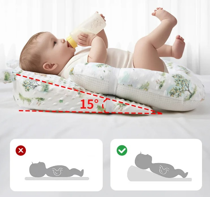 Anti-Roll Baby Pillow - 아기 베개 신생아 머리 보호대 수면