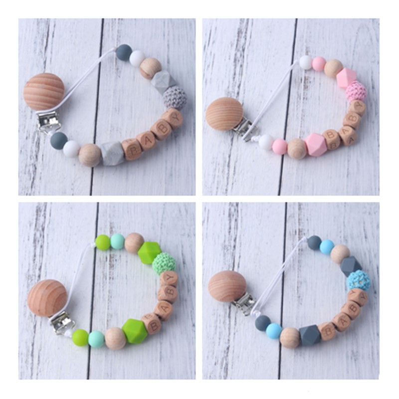 Baby Teethers - 새로운 아기 젖꼭지 클립 맞춤형 이름