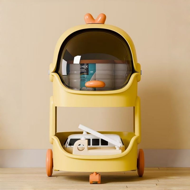 Baby Products Eco Friendly - 귀여운 오리 모양의 롤링 수납 카트,