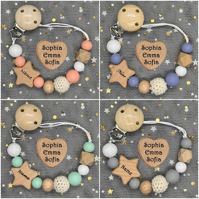 새로운 맞춤 이름 수제 개인화 너도밤나무 아기 젖꼭지  - Baby Teethers 리뷰 및 가격