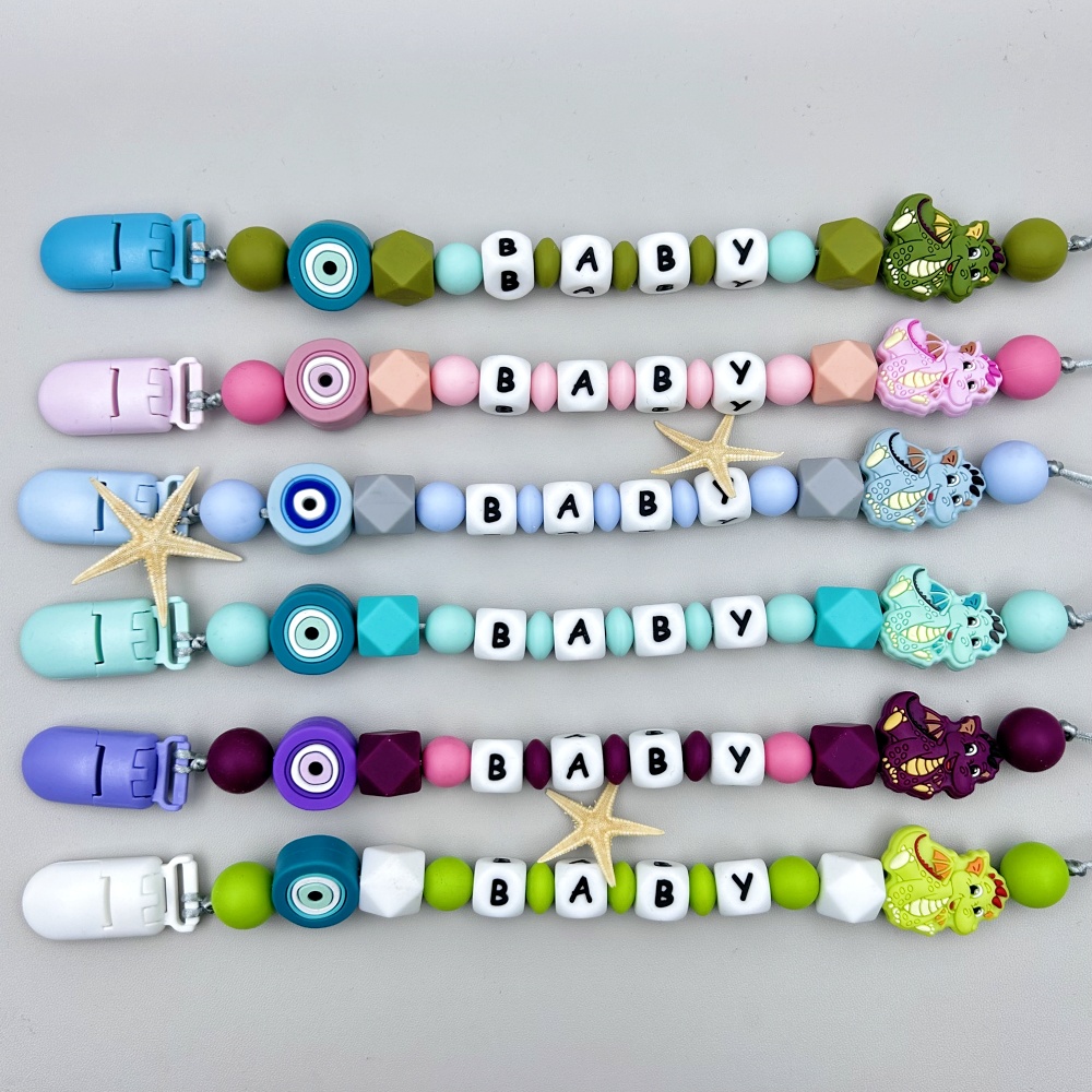 사용자 정의 영어 러시아어 실리콘 문자 이름 아기 드래 - Baby Teethers 리뷰 및 가격