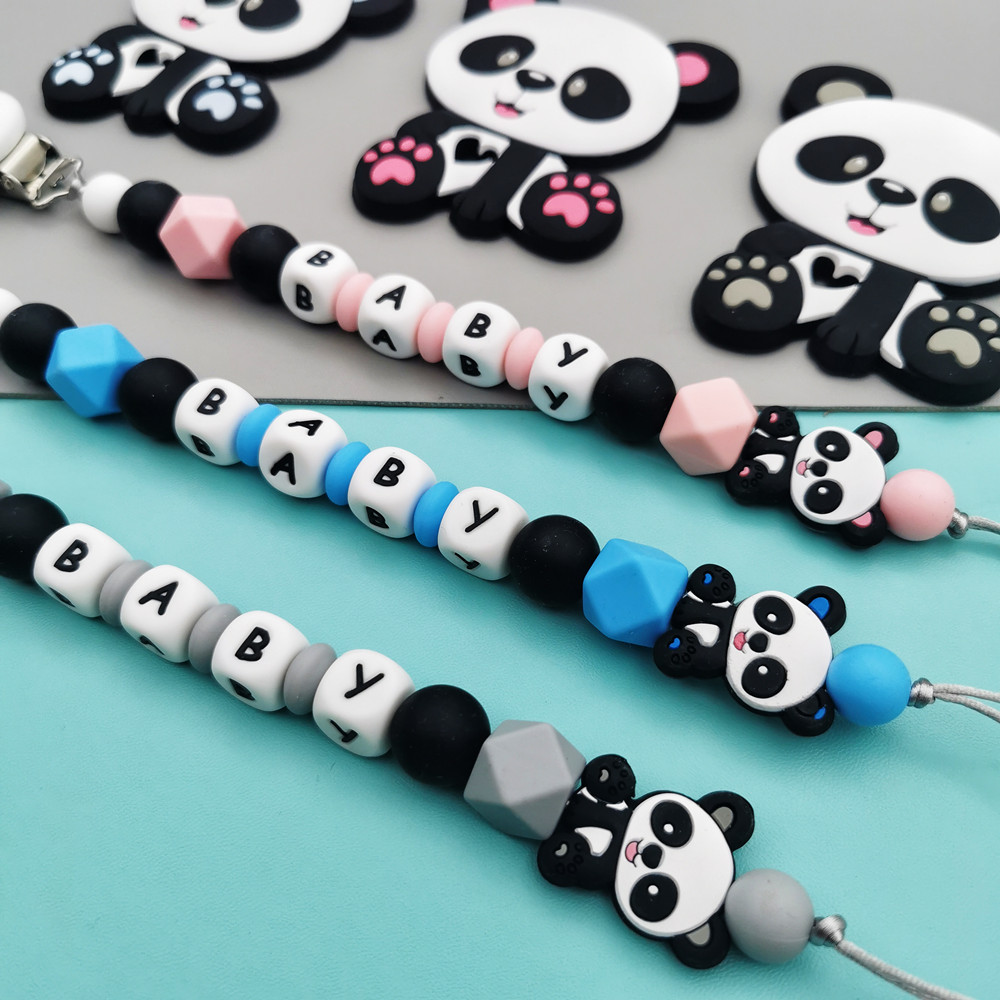 팬더 맞춤형 영어 실리콘 레터 이름 아기 실리콘 젖꼭지 - Baby Teethers 리뷰 및 가격