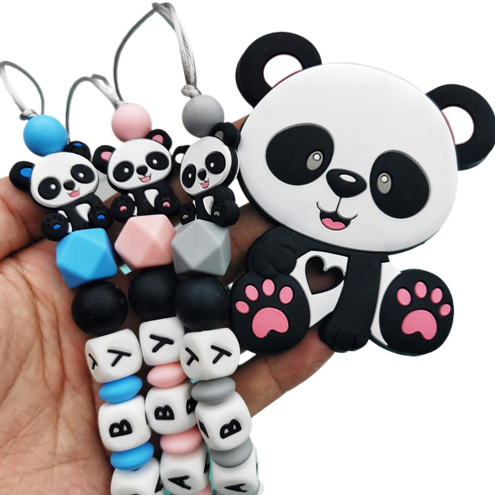 팬더 맞춤형 영어 실리콘 레터 이름 아기 실리콘 젖꼭지 - Baby Teethers 리뷰 및 가격