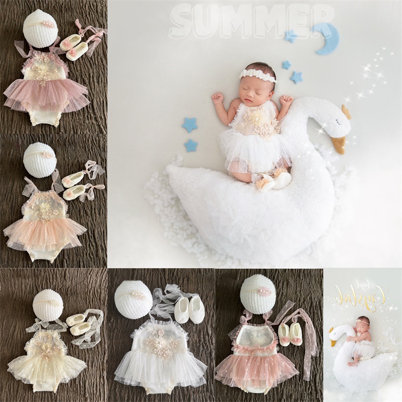 신생아 사진 촬영 소품 백조 레이스 의상 세트 아기 사 - Baby Products Photoshoot 리뷰 및 가격