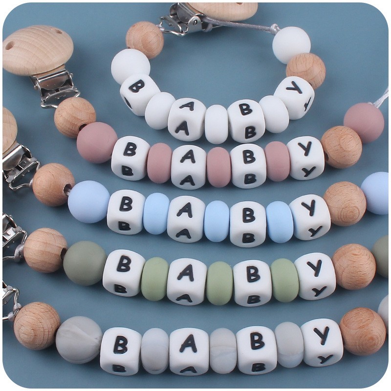 이름 맞춤형 실리콘 젖꼭지 체인 아기 치아발육기 젖꼭지 - Baby Teethers 리뷰 및 가격