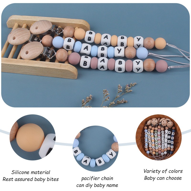 이름 맞춤형 실리콘 젖꼭지 체인 아기 치아발육기 젖꼭지 - Baby Teethers 리뷰 및 가격