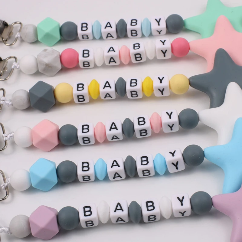 새로운 맞춤형 이름 아기 Teether 팔찌 식품 학년 - Baby Teethers 리뷰 및 가격