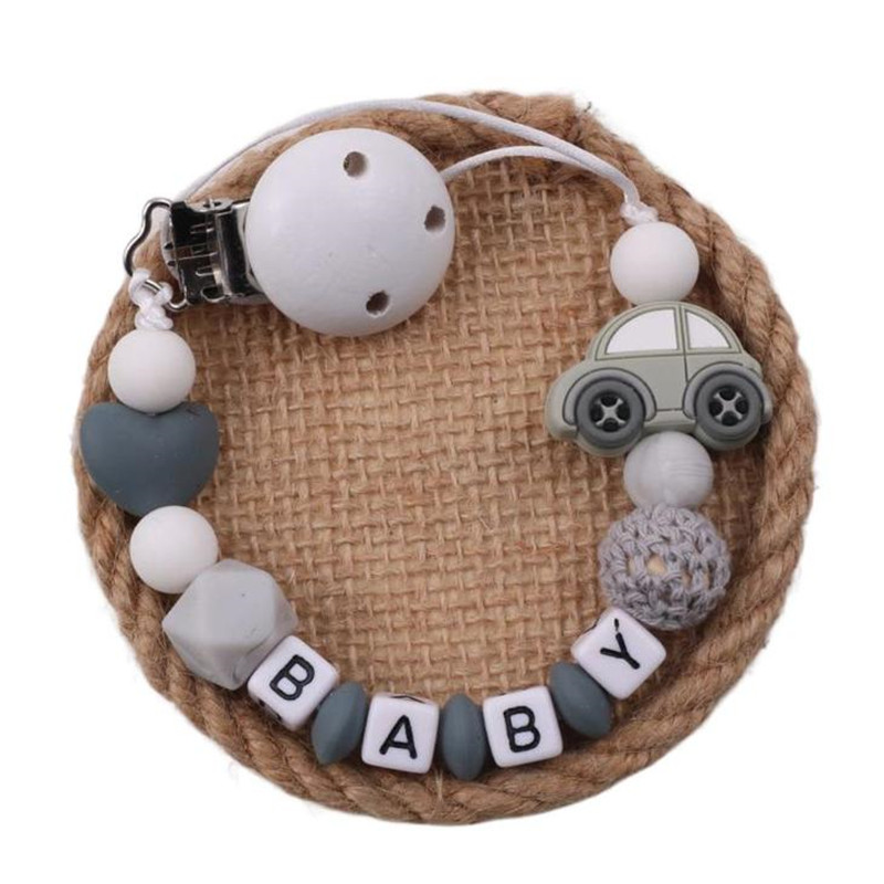 만화 아기 젖꼭지 클립 체인 맞춤형 영어 이름 비즈 치 - Baby Teethers 리뷰 및 가격