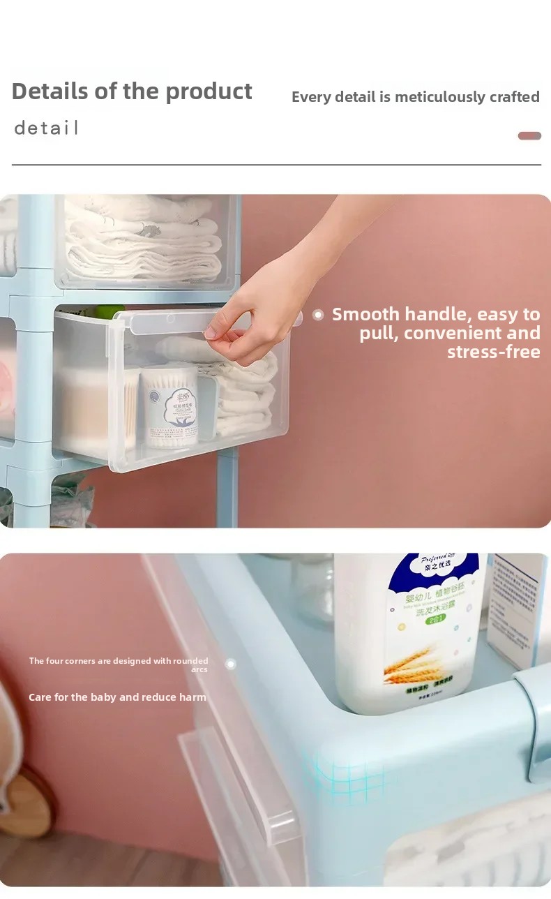 이동식 보관 랙-투명 플라스틱 트롤리, 아기 용품 정리 - Baby Products Eco Friendly 리뷰 및 가격